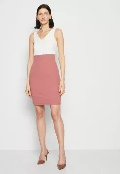 Anna Field Robe En Jersey - White/Pink -Hauts Boutique 0085d265c87842349450c1ca624dd0bb