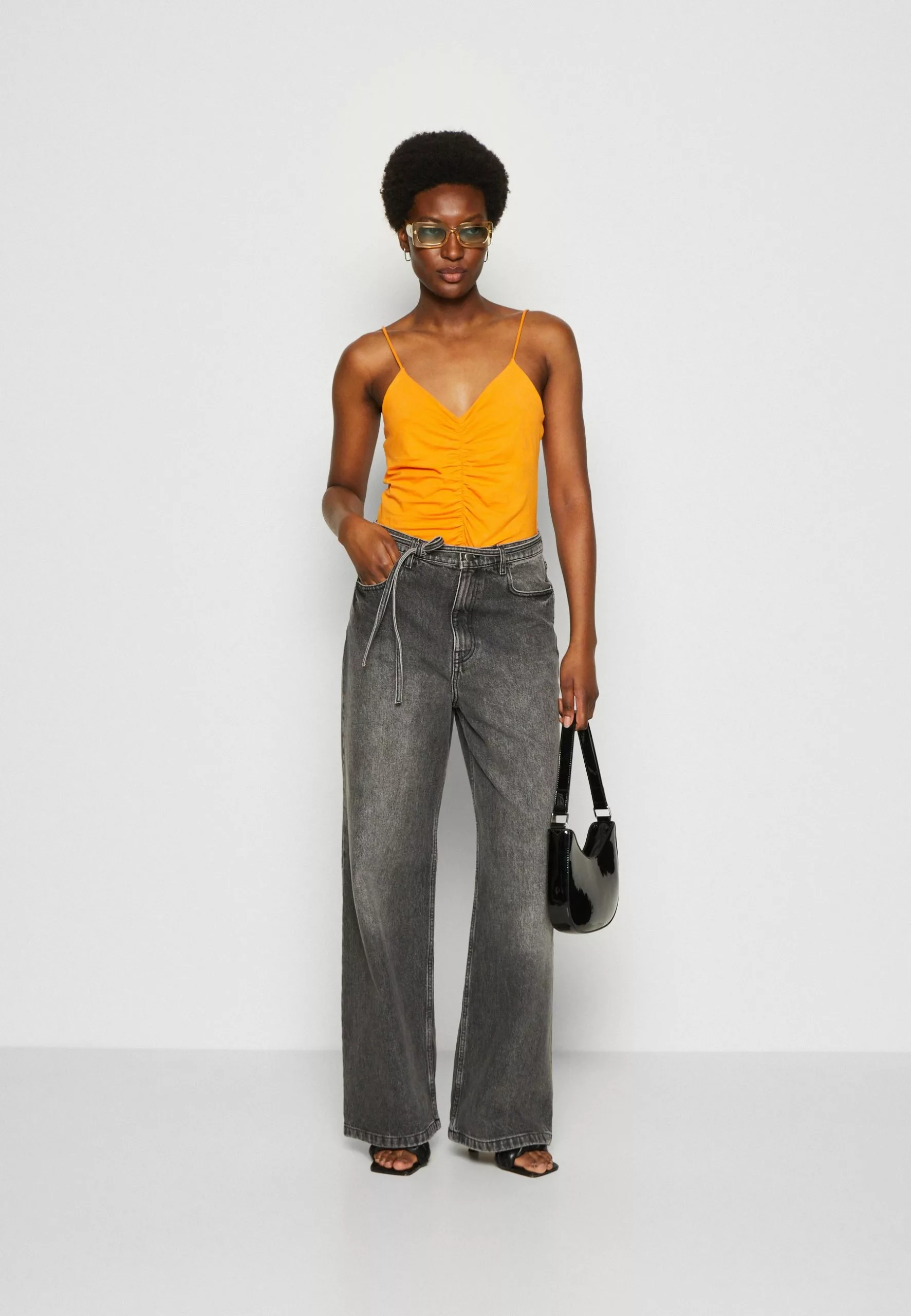 Anna Field Débardeur - Black/Orange 1 Anna Field Débardeur - Black/Orange