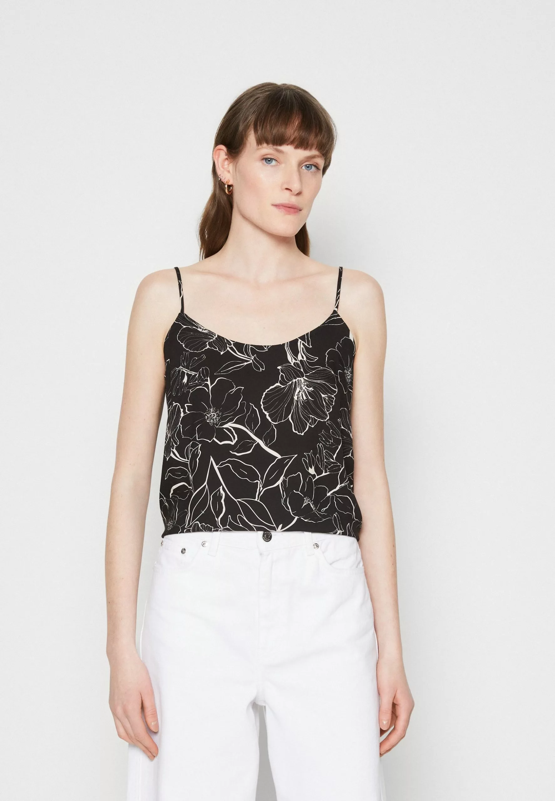 Anna Field Débardeur - Black/White 1 Anna Field Débardeur - Black/White