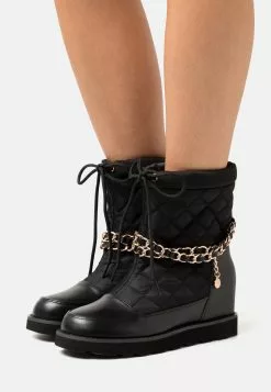 Anna Field Winter Boot - Bottines Compensées - Black