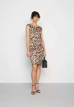 Anna Field Robe En Jersey - Black/Beige/Multi-Coloured -Hauts Boutique 094e8d211664487abc9de7b5bfcc6c2f