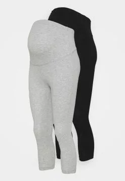 2 Pack Capri - Legging - Black/Light Grey
