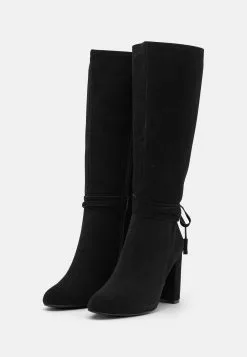 Leather - Bottes À Talons Hauts - Black -Hauts Boutique 119cde03aa2746cd90bcbeb820f61834