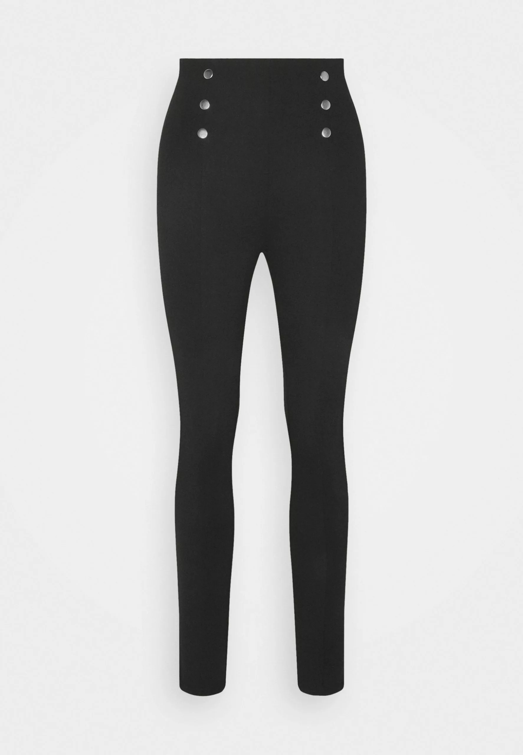 Anna Field Punto Leggings With Button Detail - Legging - Black 4 Anna Field Punto Leggings With Button Detail - Legging - Black – Image 4