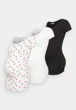 3Pack - T-Shirt Imprimé - White/Black