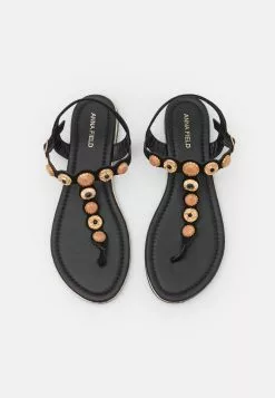 Anna Field Tongs - Black -Hauts Boutique 14e5f7105fe446db9c1f3d73b08cfe61