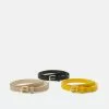 Anna Field 3 Pack - Ceinture - Black/Yellow/Taupe
