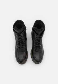 Anna Field Leather Winter Bootie - Bottes De Neige - Black -Hauts Boutique 1f7766b6380b43249c97d206d76344de