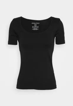 Anna Field T-Shirt Basique - Black -Hauts Boutique 22bfe5b80a0f4cd58b68075ec516f8e4