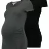 2 Pack - T-Shirt Basique - Dark Gray/Black