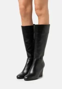 Anna Field Leather - Bottes Compensées - Black