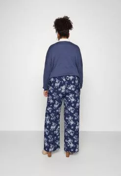 Wide Leg Pant - Pantalon Classique - Dark Blue/Off-White 7 Wide Leg Pant - Pantalon Classique - Dark Blue/Off-White -Hauts Boutique 2e68d179738647d4bf9a6c877c3fe436
