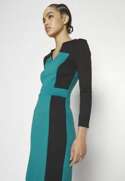 Anna Field Robe En Jersey - Black/Dark Green -Hauts Boutique 30937e5b707846218843c466c62108fc