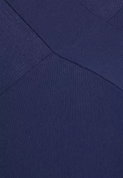 Anna Field V Ausschnitt Bodycon Midi Strickkleid - Robe Fourreau - Dark Blue -Hauts Boutique 3290a5e80f304503add62d145acdc15a