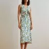 Anna Field Woven Wrap Dress - Robe De Jour - Multi/Green