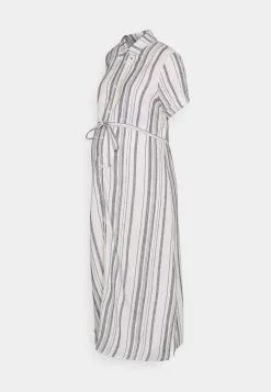 Robe Chemise - White/ Blue