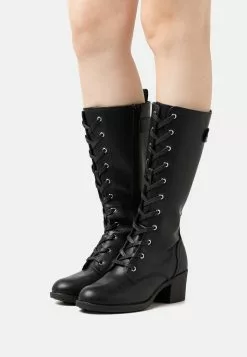 W-Berta - Bottes À Lacets - Black