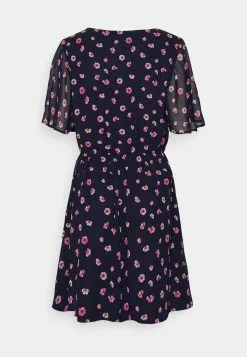 Anna Field V-Neck Sleeve Dress - Robe De Jour - Dark Blue/Pink -Hauts Boutique 3d8d3e90bbc2459cb8ab13568866af55