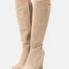 Anna Field Leather - Bottes Compensées - Beige