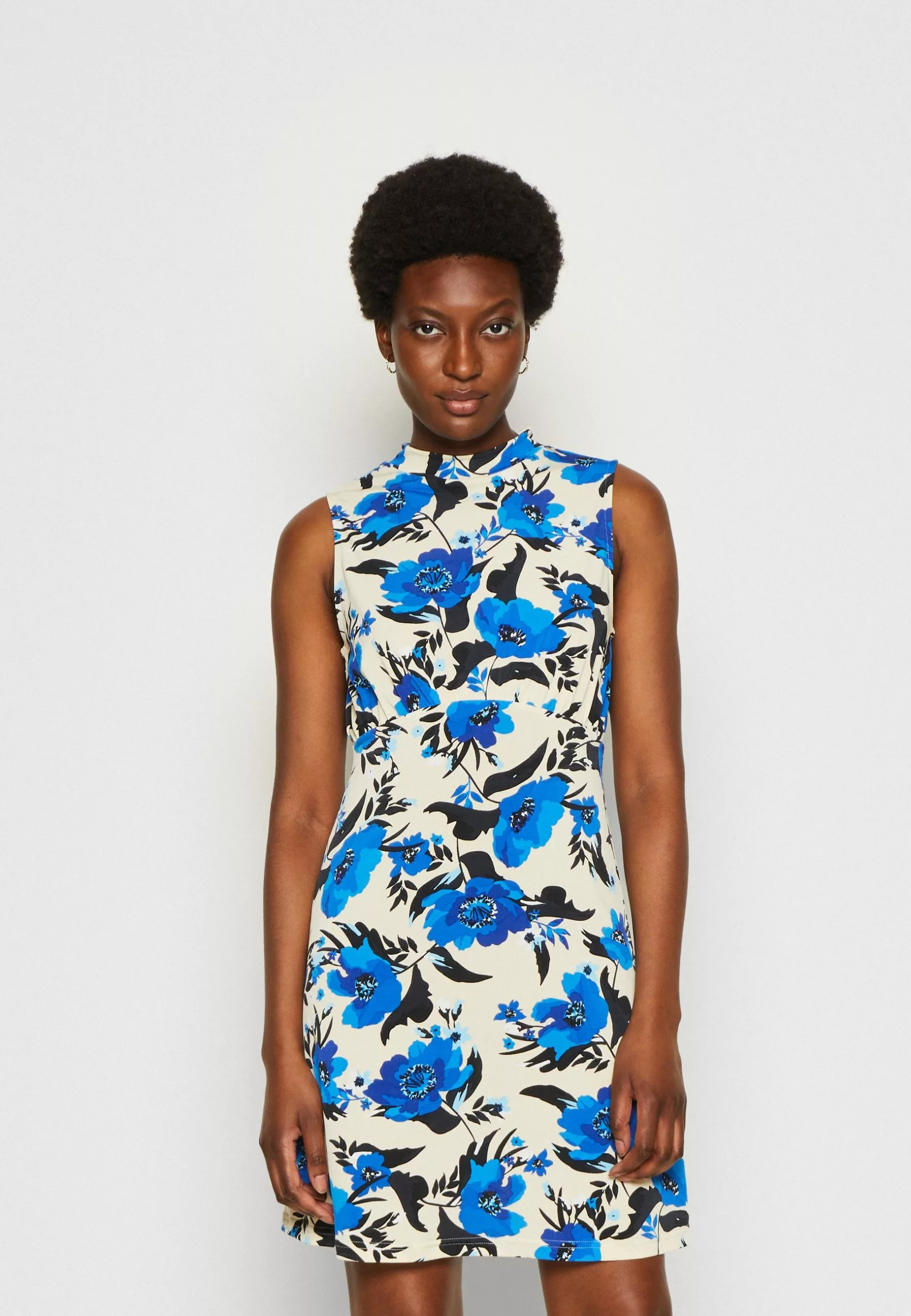 Anna Field Robe En Jersey - Off White/Blue 1 Anna Field Robe En Jersey - Off White/Blue