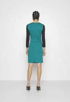 Anna Field Robe En Jersey - Black/Dark Green -Hauts Boutique 439e12b48243481193ec3bb117451c04