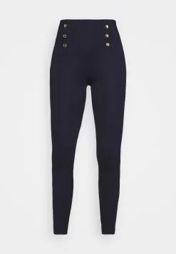 Anna Field Punto Leggings With Button Detail - Legging - Dark Blue 10 Anna Field Punto Leggings With Button Detail - Legging - Dark Blue -Hauts Boutique 46a980d243e44bd0bc0b317bca04d1ba