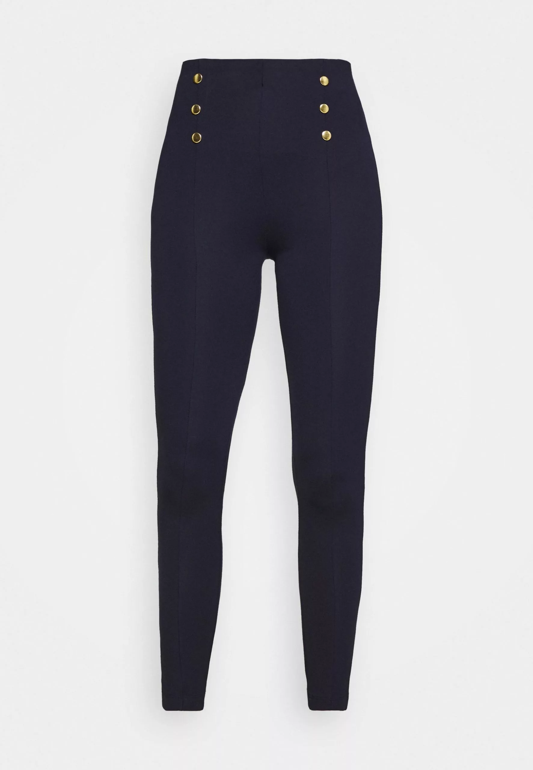 Anna Field Punto Leggings With Button Detail - Legging - Dark Blue 5 Anna Field Punto Leggings With Button Detail - Legging - Dark Blue – Image 5