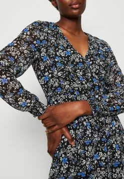 Anna Field Robe De Jour - Black/Multi Coloured -Hauts Boutique 49f57a4082df4765a50284b0212650d4