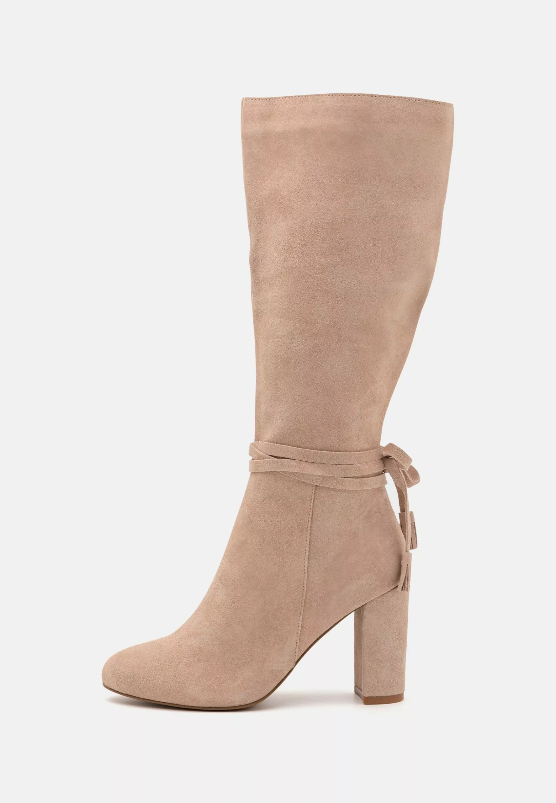 Leather - Bottes À Talons Hauts - Beige 2 Leather - Bottes À Talons Hauts - Beige – Image 2