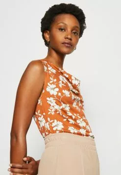 Anna Field Débardeur - Brown/White -Hauts Boutique 4bade3d7bf104c5fa0b60b44304e8bb0