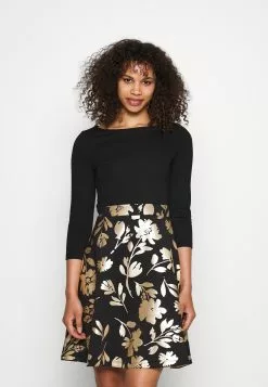 Anna Field Robe En Jersey - Black Gold -Hauts Boutique 4daace6061774fd098d718bf0773d741