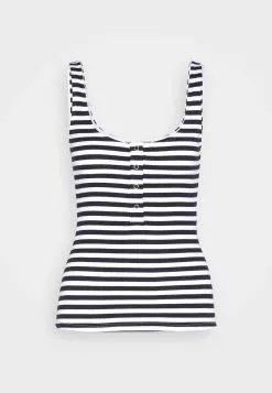 Anna Field Débardeur - White/Blue -Hauts Boutique 4df8974b859b41f4b276fcd56a336a9a