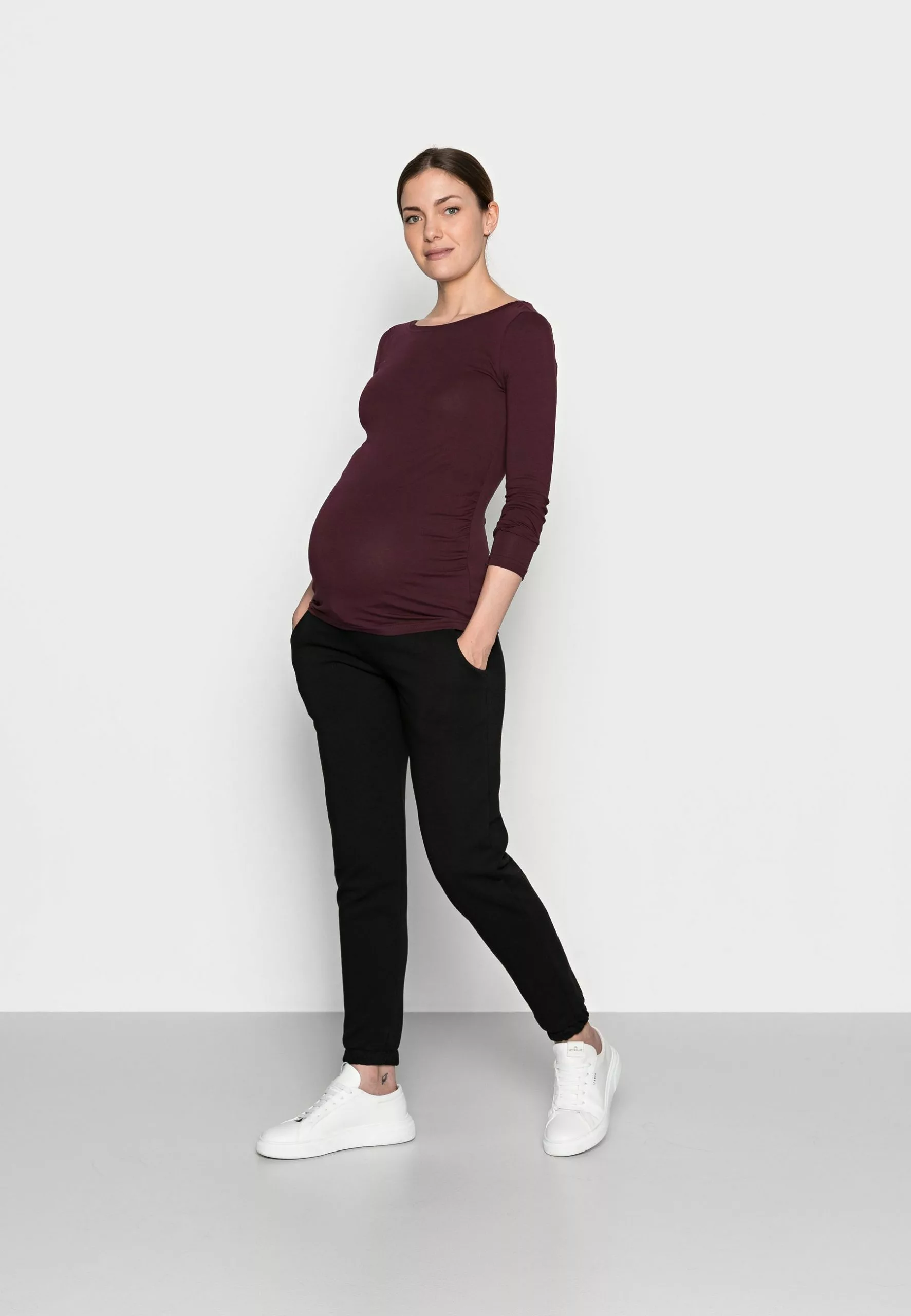 2 Pack - T-Shirt À Manches Longues - Dark Green/Bordeaux