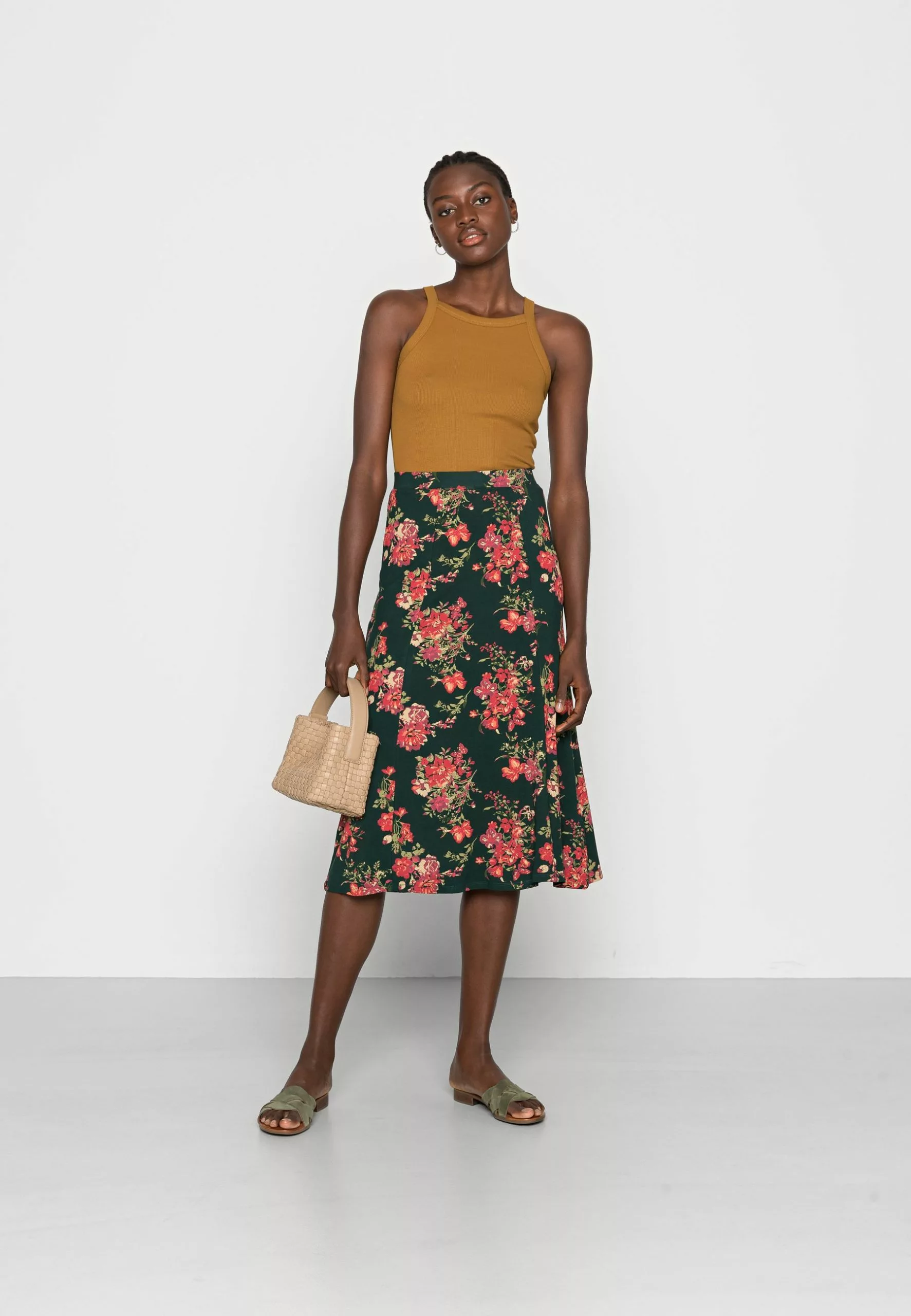 Anna Field Jupe Trapèze - Dark Green 2 Anna Field Jupe Trapèze - Dark Green – Image 2