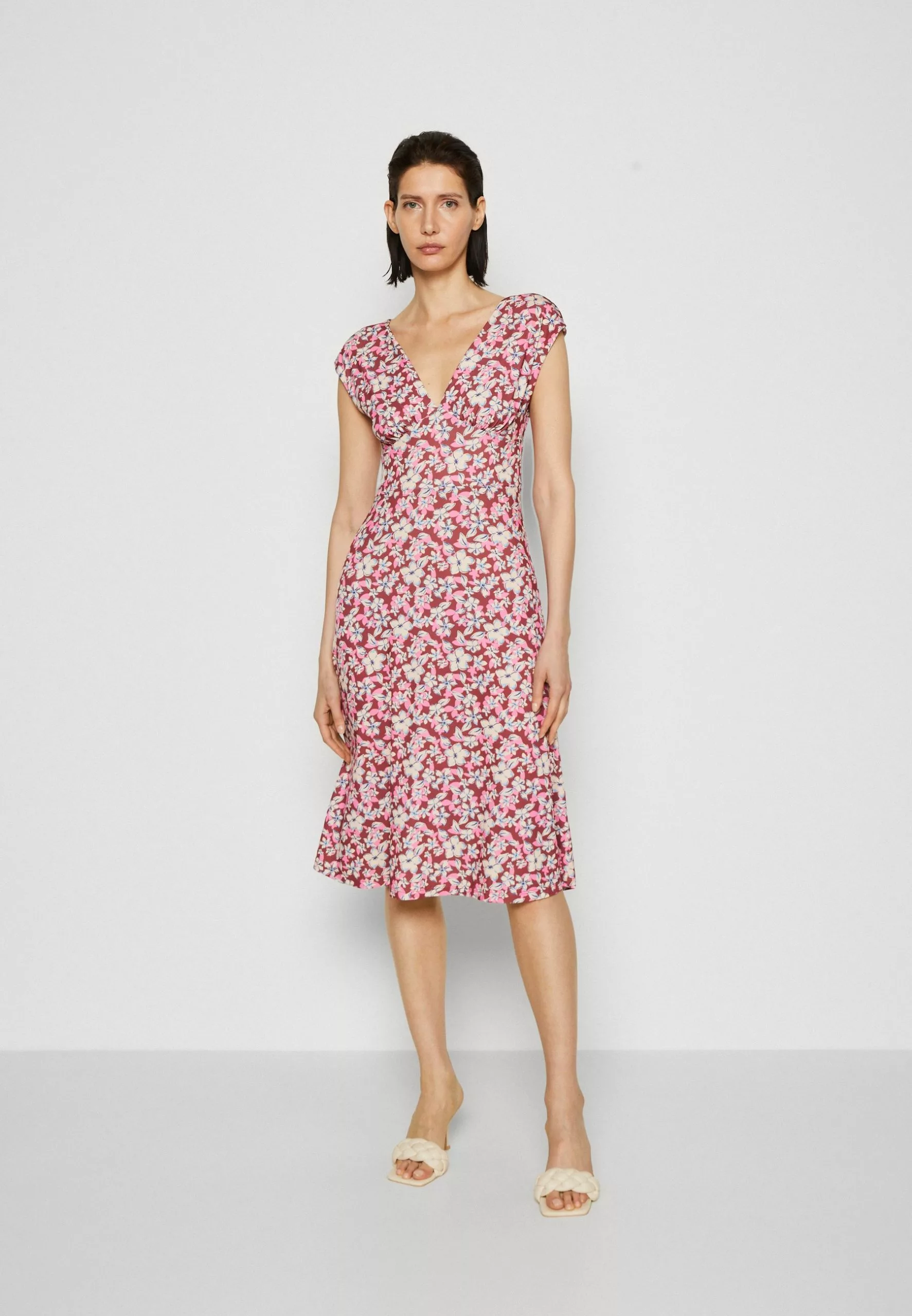 Anna Field Robe En Jersey - Brown/Beige/Pink 1 Anna Field Robe En Jersey - Brown/Beige/Pink