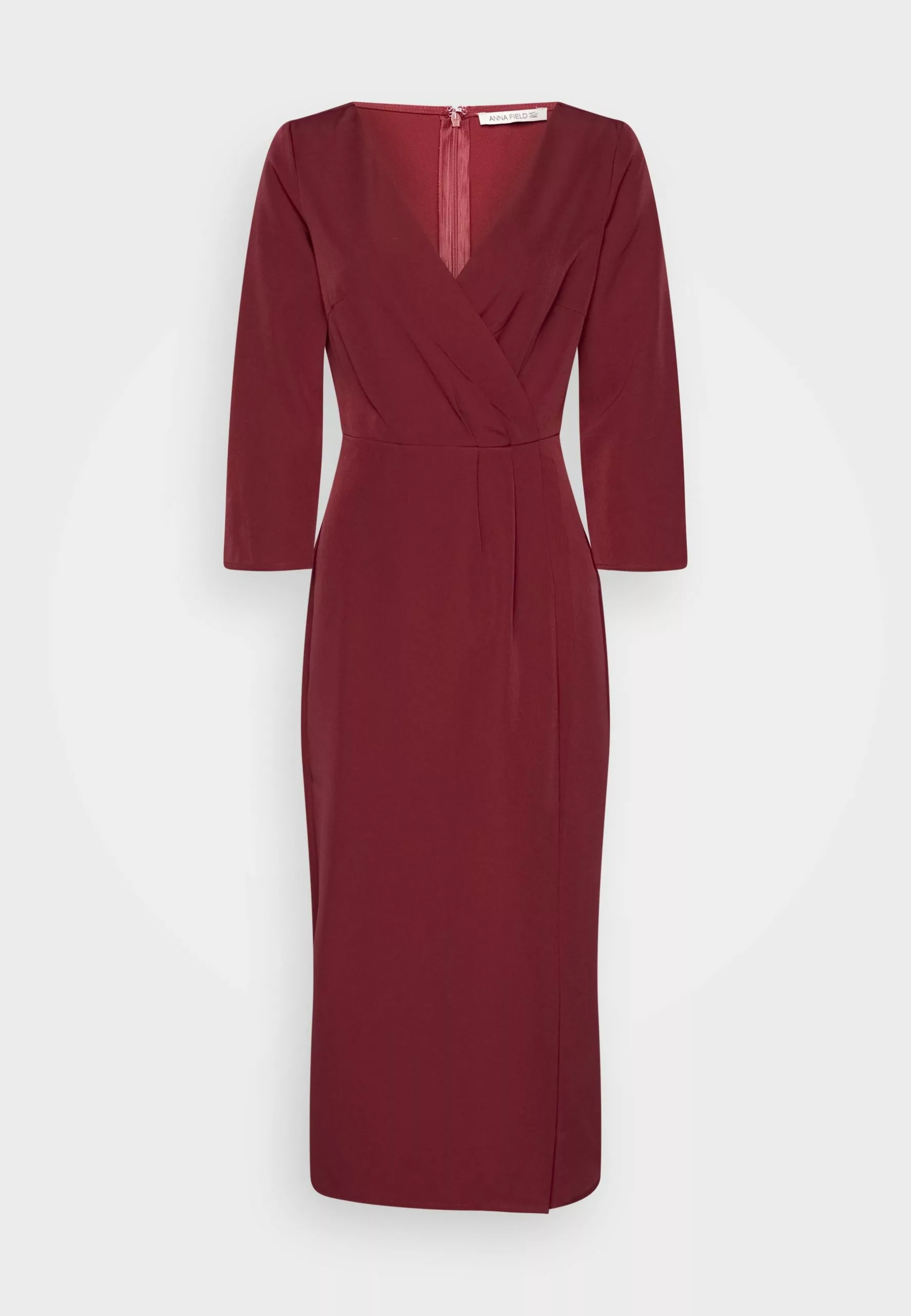 Robe Fourreau - Dark Red 1 Robe Fourreau - Dark Red