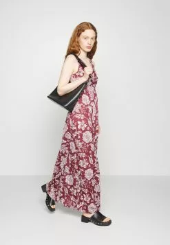 Anna Field Robe Longue - Bordeaux/Multi Coloured -Hauts Boutique 5f47ac44e0864da2a4cb616b844d8156