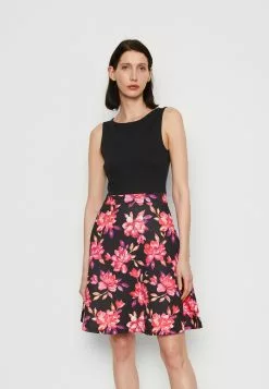 Anna Field Robe De Jour - Black/Red/Purple