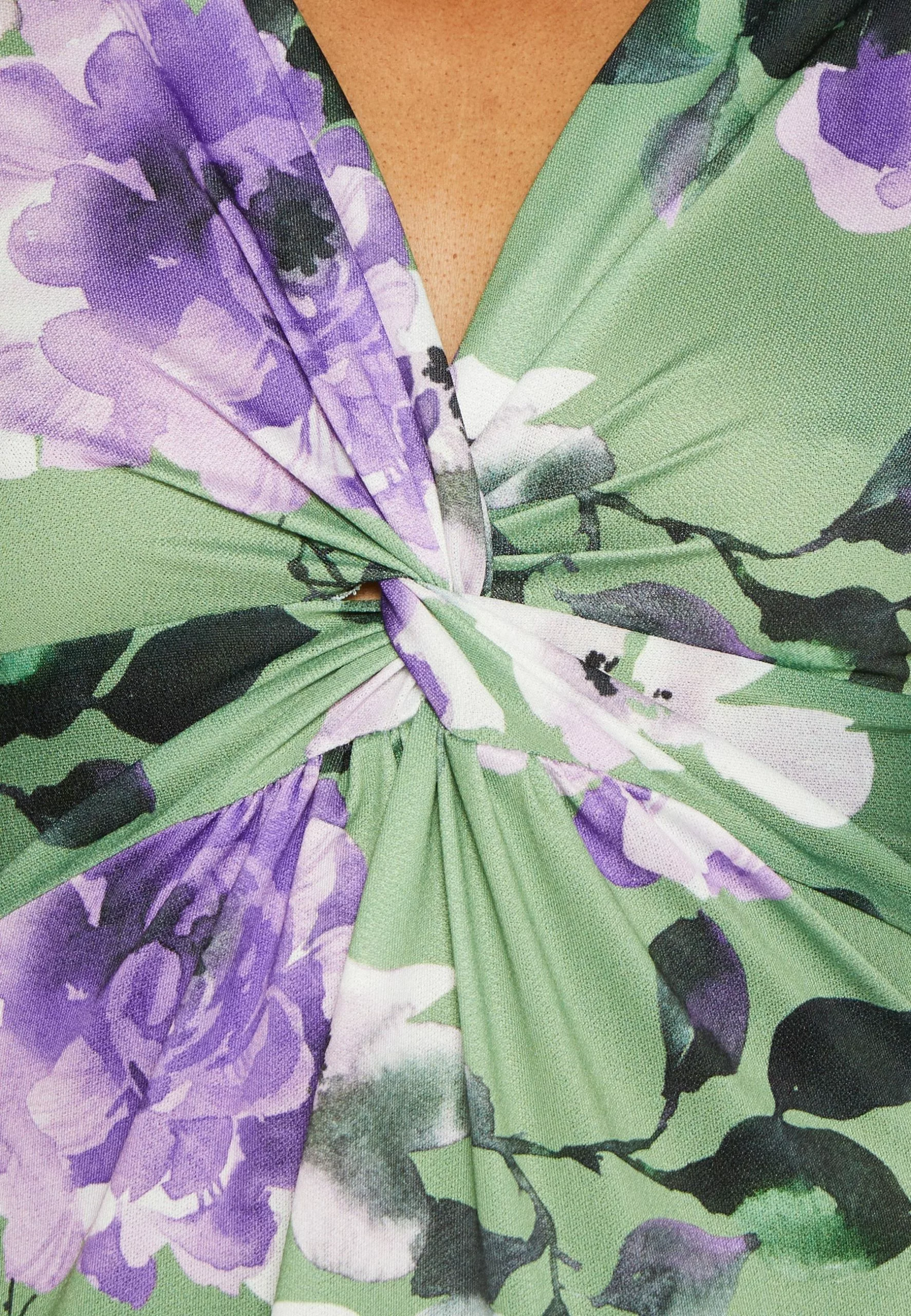 Anna Field Robe En Jersey - Green/Purple/White 6 Anna Field Robe En Jersey - Green/Purple/White – Image 6