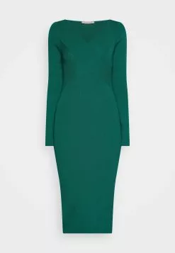 Anna Field V Ausschnitt Bodycon Midi Strickkleid - Robe Fourreau - Green -Hauts Boutique 718670d510bc4babbc37576c79f29fff