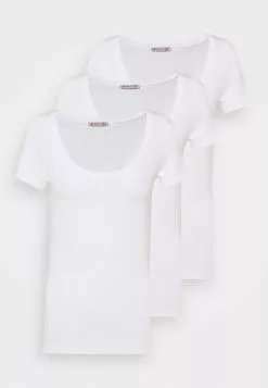Anna Field 3 Pack - T-Shirt Basique - White 10 Anna Field 3 Pack - T-Shirt Basique - White -Hauts Boutique 761f2bf994f04694bdad134d50a5d03f