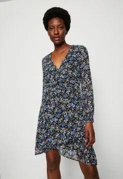 Anna Field Robe De Jour - Black/Multi Coloured -Hauts Boutique 7cedfbc9317e45afbb4a87d3e910b232