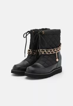 Anna Field Winter Boot - Bottines Compensées - Black -Hauts Boutique 7ff623f25111497fa44335462263a7df