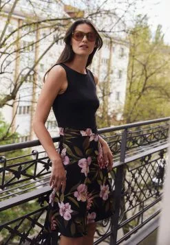 Anna Field Robe De Jour - Black/Black/Pink