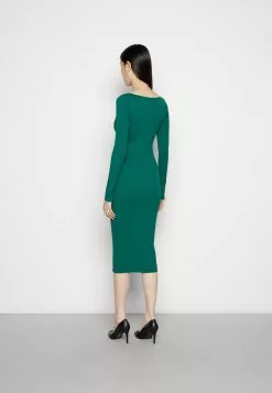 Anna Field V Ausschnitt Bodycon Midi Strickkleid - Robe Fourreau - Green -Hauts Boutique 86498fc4944c4db0b34bd9ac985567e6