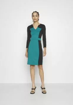 Anna Field Robe En Jersey - Black/Dark Green -Hauts Boutique 88cc832a49dc41f1834d144f807a94fc
