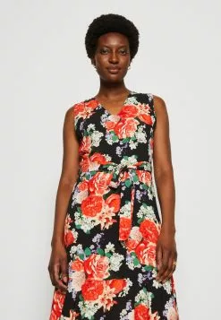 Anna Field Robe De Jour - Black/Red -Hauts Boutique 8966faf832fd4e28a94463b784328a70