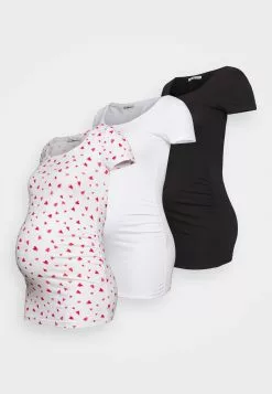 3Pack - T-Shirt Imprimé - White/White /Black -Hauts Boutique 8b002e3049b54ffb8e1402b4f5ccb2ce