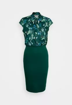 Anna Field Robe Fourreau - Dark Green-Multi-Coloured -Hauts Boutique 8cd6e58b4ae4491494f15b709e4b9cc4