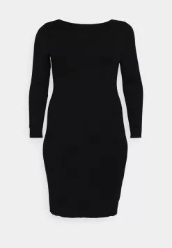 Offener Rücken Mini Strickkleid - Robe Fourreau - Black -Hauts Boutique 9376ca4995774193b616d43c8ca0a890